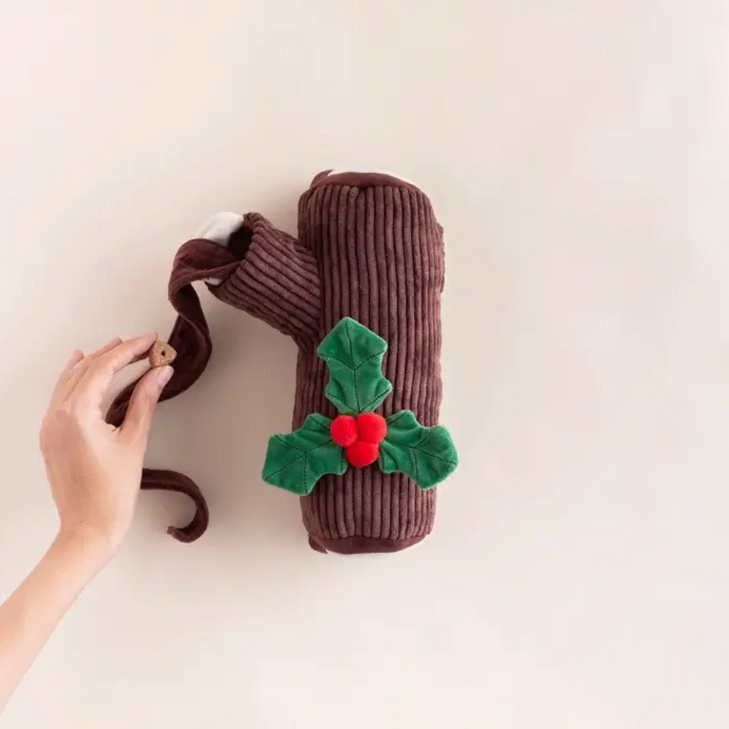 The Foggy Dog | Yule Log Interactive Snuffle Dog Toy