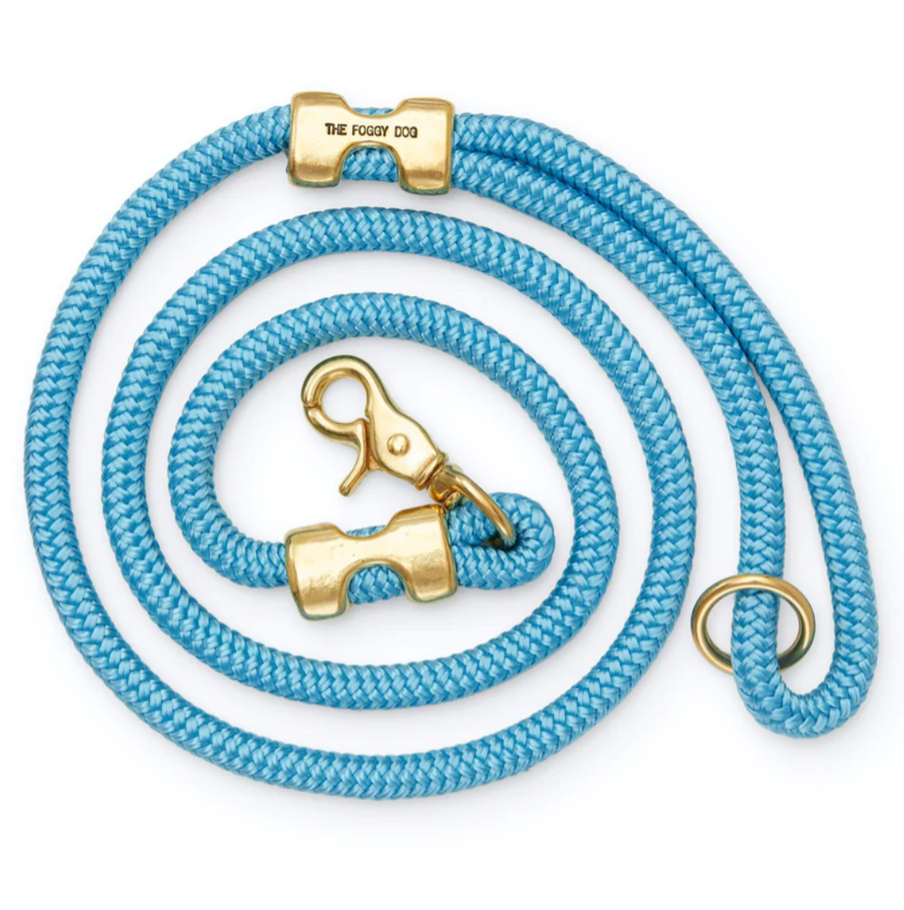 Marine Rope Dog Leash - Powder Blue